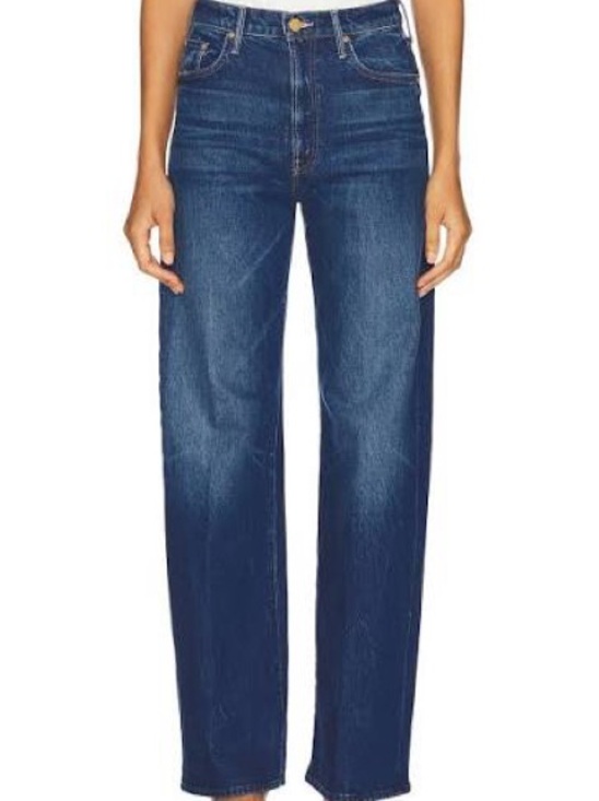 MOTHER Denim - Mother denim lasso sneak high rise jeans in bunny hop -size 28